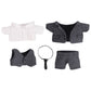 Niannyyhouse 6In/15Cm Plush Doll'S Clothes Suit Coat + Shirt + Vest + Tie + Pants 5-Piece Set Striped Suits (Black, 15Cm)