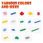 Unirolic 500Pcs Classic Building Blocks, Basic Building Bricks With Wall Blocks, Wheels, Windows & Door Pieces, Mix Colors Bulks