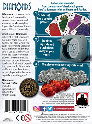 Stronghold Games Diamonds Second Edition Board Game - Multicolor, Acrylic, Model STG00012