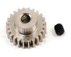 Robinson Racing 1024 Hard Nickel Plated Steel Motor Pinion Gear, 1/8'' Bore, 48 Pitch, 24 Tooth