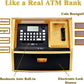 LIKE Talking ATM Savings Bank, Digital Piggy Bank, ATM Money Coins Machine for Kids Birthday Gift (Golden/Black)