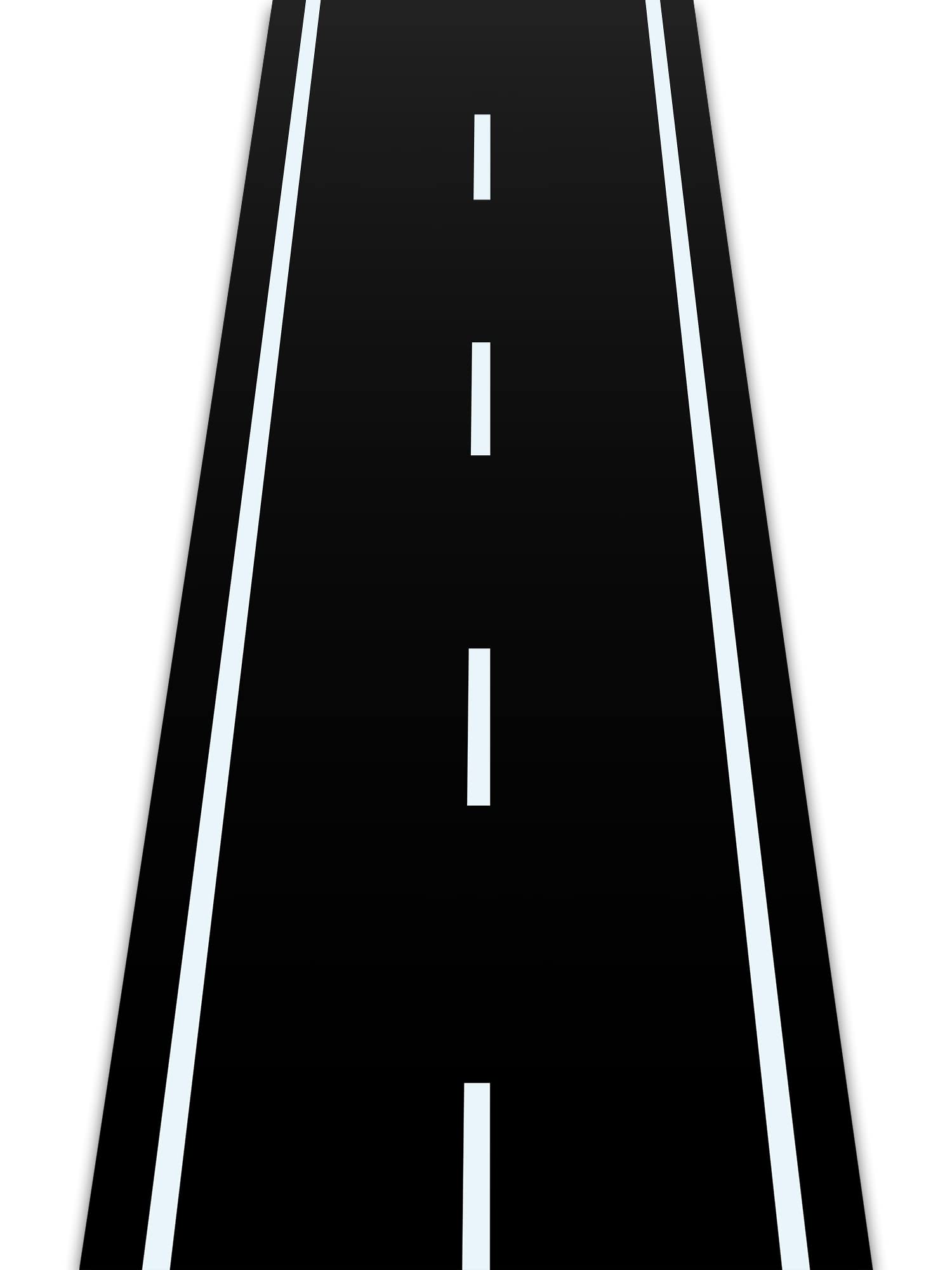 Remagr Racetrack Floor Running Black Racer Party Decoration Mat Road Table Runner Long Racetrack Tablecloth Drag for Party(Simpl