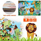 IFLOVE Jumbo Floor Puzzle - 48 Piece Animal Jigsaw for Kids Ages 3-6, Cardboard, Educational Development Toy, Model 88133