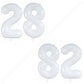 Goer Number 28 Balloons For 28Th Birthday Party Decorations,42 Inch Jumbo Foil Helium 82 Balloons For 82Nd Birthday Party Decoration (White)