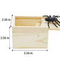 Zizicg Spider Prank Box Pop Out Scare Spider Fun Surprise Joke Boxes, Handmade Wooden Surprise Box For Boys Girls, Spider In A Box Toy Practical Prank Xmas Gifts Toy For Kids & Adults