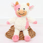 Yukouqian Cow Stuffed Animal Cow Plush Doll Toy 11.8 Inch For Girls Boys Christmas Children'S (Stand Cow Pink)
