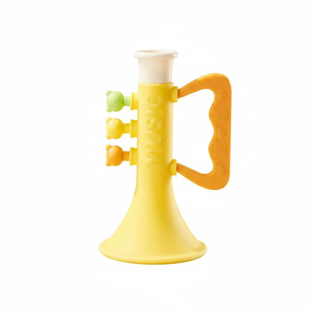 Enakshi Silicone Trumpet Toy Sound Making Trumpet Toy Easy To Hold Kids Whistle Instrument For Babies, Indoor Play, Early Learni