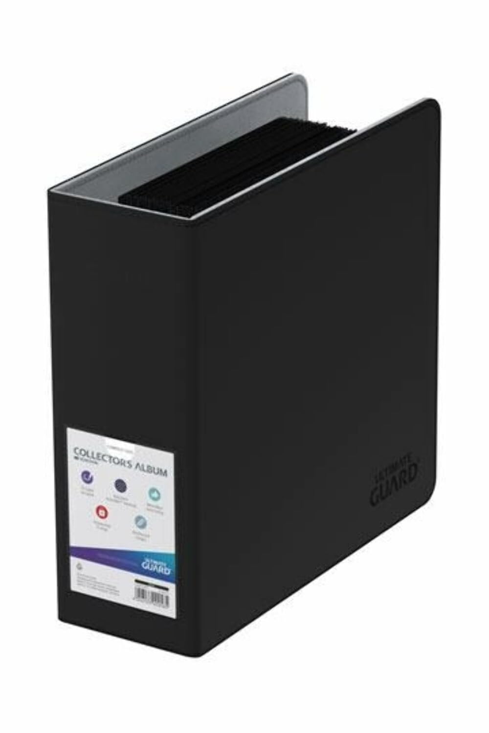 Ultimate Guard Collector'S Album Compact | Trading Card Collection Binder With Black Xenoskin Cover & Reinforced 3 Heavy Duty D-Ring | Perfect For Tcg Sleeves | Holder Album