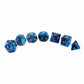 Creebuy Blue Mix Black Dice Dnd Polyhedral Dice Set For Dungeon And Dragons D&D Rpg Role Playing Games 7-Die Set