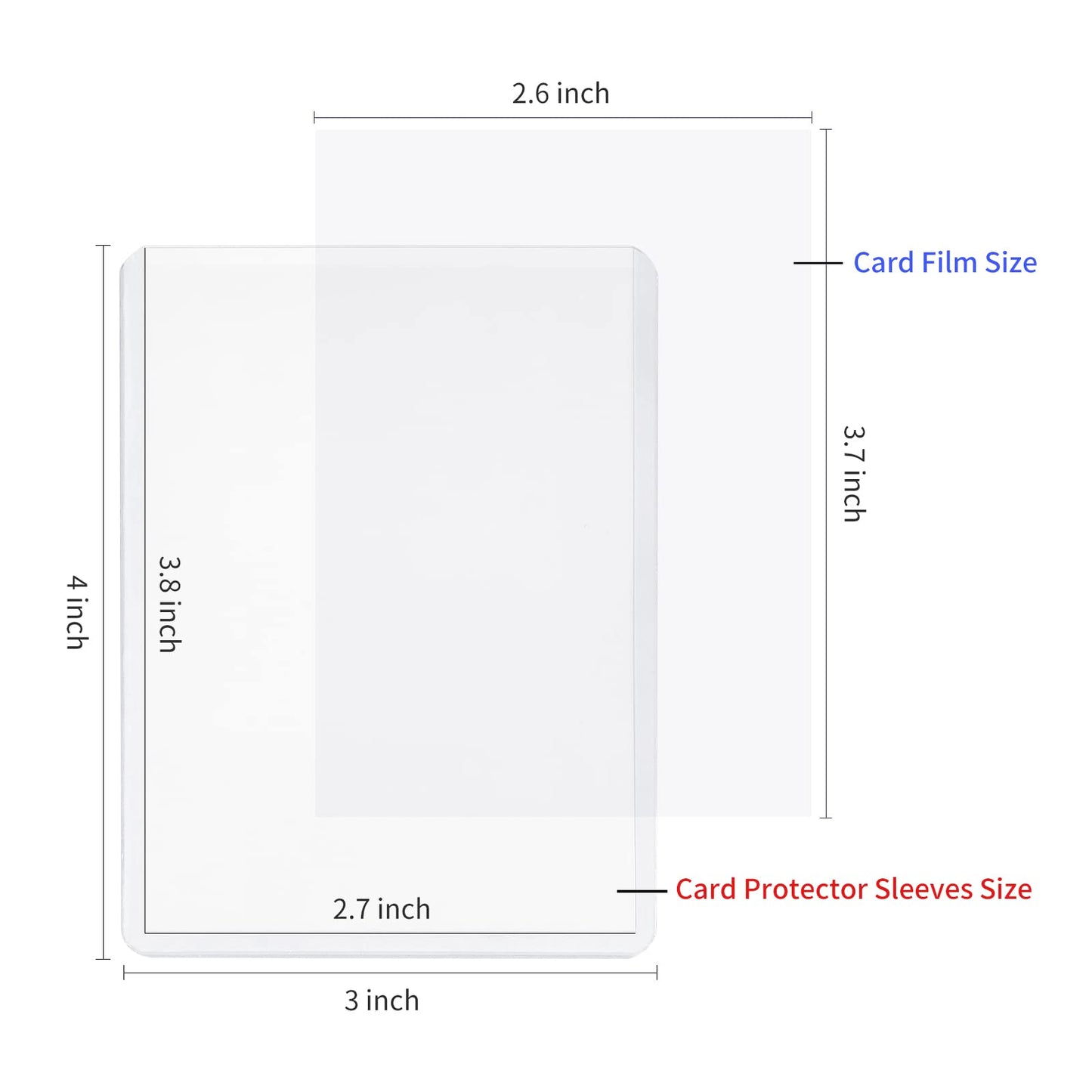 Jodssxi 25 Pcs Super Clear Regular Top Loaders For Standard Card Slightly Flexible 35Pt Top Loader Card Sleeves Premium Hard Pla