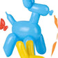 Inflatable Balloon Dog, 24 Inch Vinyl Decorations, Toys Pool Colorful Photo Prop (Blue, Single Balloon Dog)