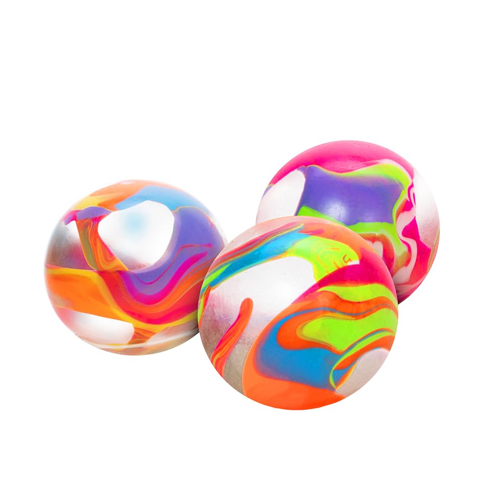 Schylling NeeDoh Marbleez - Groovy Glob Toy - Assorted Multi-Color Swirls - Ages 3 to mature-themed (Pack of 1)