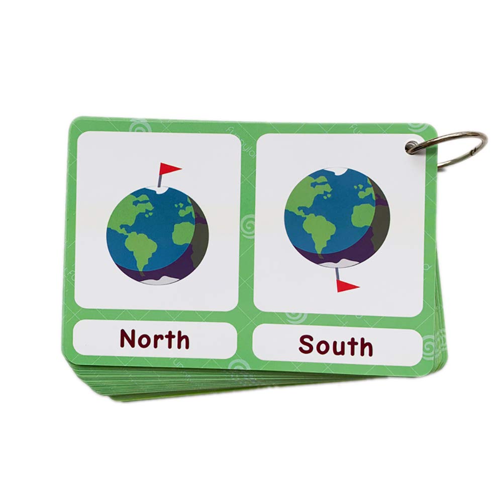 Richardy 100 Groups English Antonyms Flashcards Building Vocabulary Pocket Cards Educational Learning Toys Pre-Kindergarten Clas