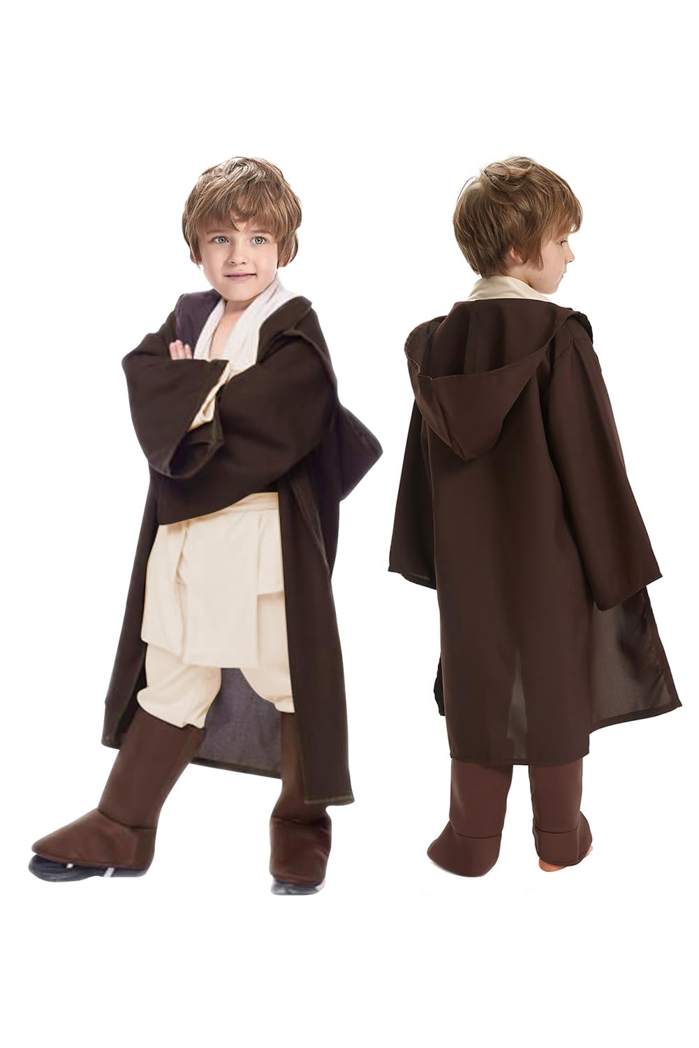 Knight Costume Kids Child Tunic Hooded Robe Pants Belt Shoes Halloween Cosplay Costume Outfit Suit