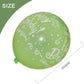 52 Pcs Green Birthday Balloons With Birthday Party Pattern Children'S Birthday Balloons Decoration Suitable For Girls Boy Birthd