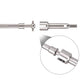 INJORA Steel 4mm Extended Dogbone Axle Shaft for INJORA SCX24 Aluminum Axles Replacement(Front)