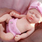 Mire & Mire 7'' Miniature Reborn Baby Dolls Silicone Full Body Baby Soft Skin Mini Realistic Newborn Baby Dolls Real Life Tiny B