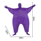 Qshine Inflatable Full Body Jumpsuit Cosplay Costume Halloween Funny Fat Suit Fancy Dress Blow Up Party Toy (Purple)