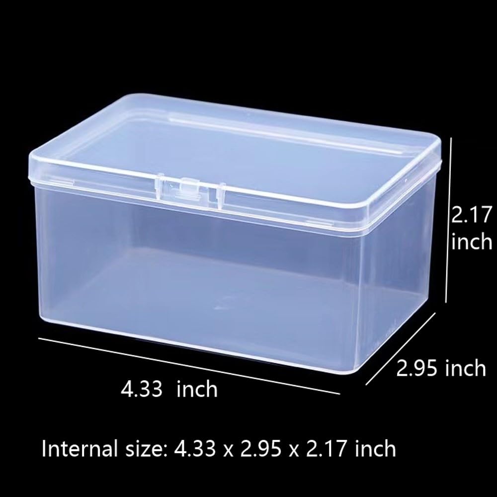 Dkaovh 4Pcs Plastic Game Card Storage Box, Uno Card Case, Playing Card Box, High Capacity Playing Card Case (No Cards)