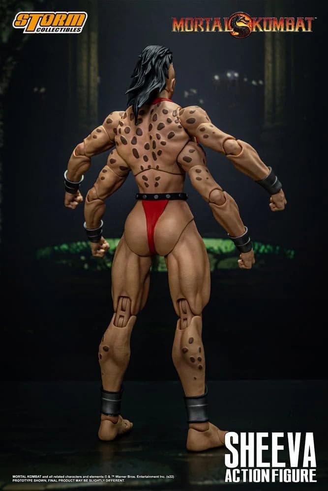 Storm Collectibles Mortal Kombat Sheeva Action Figure 1/12 Scale Red, Model STM87267, Plastic Material