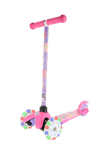 My Little Pony Self Balancing Kick Scooter With Light Up Wheels, Extra Wide Deck, 3 Wheel Platform, Foot Activated Brake, 75 Lbs