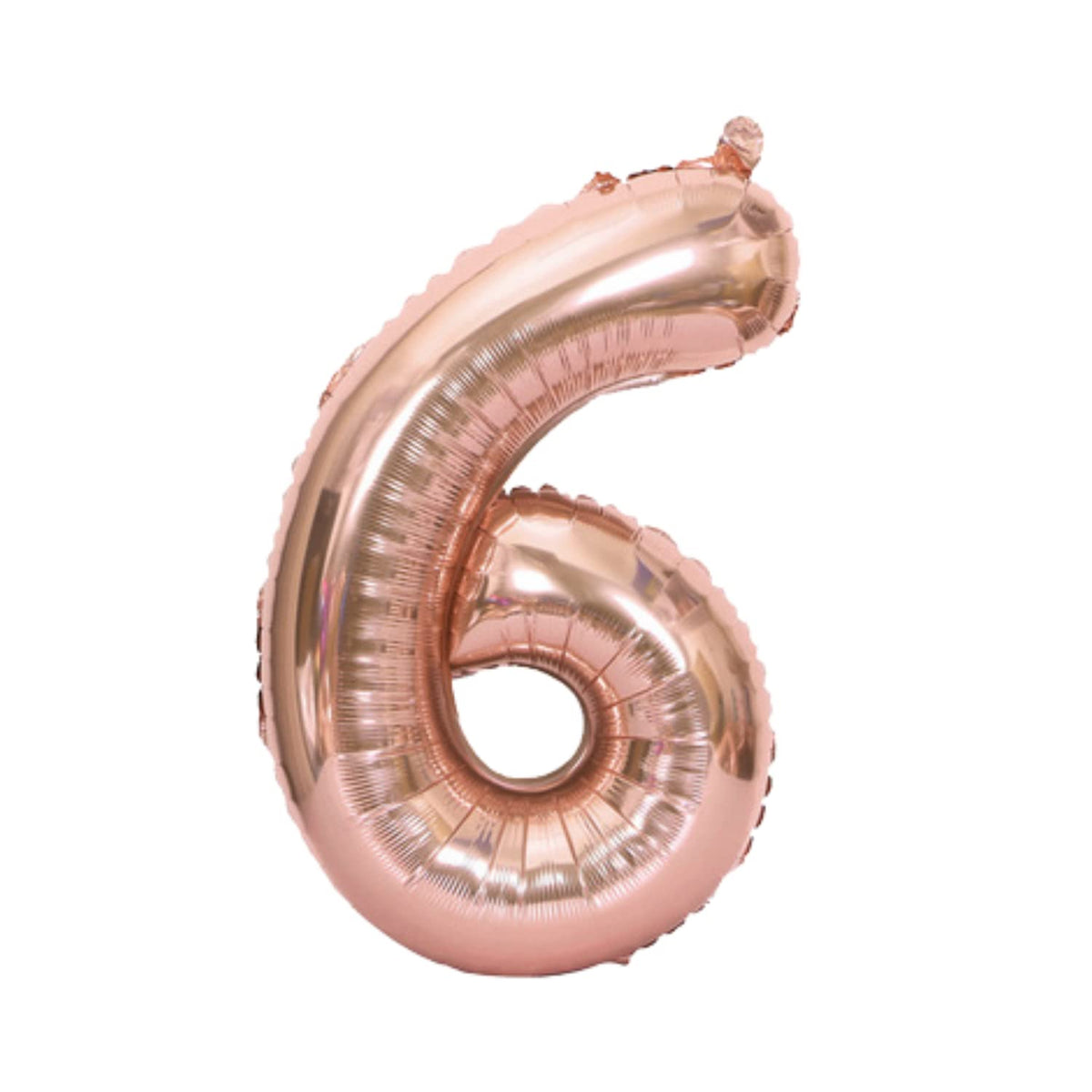 Party Decorz 6 Number Rose Gold Foil Balloon/Six Number Rose Gold Big Size Foil Balloon (32 Inch,1pcs) For Birthday,Anniversary,
