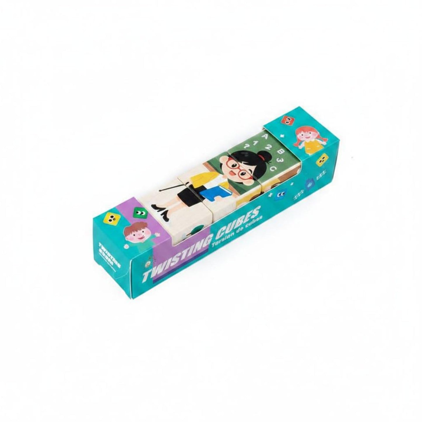 Heavenglow HandEye Coordination Wooden Rotating Game Grasping Wooden Creature Game Blocks Educational Cartoon Creature Block To