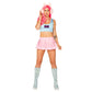 Roma Costume Women'S 3Pc Video Game Doll Costume, Pink/Blue, Large