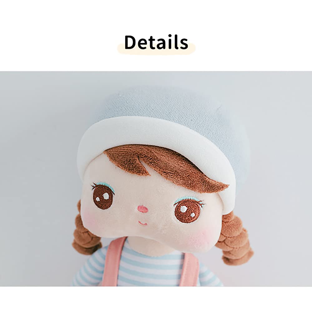 Gesuche 16 limited availability Princess Doll  Cute Pigtail-Girl with a Hat Plush Doll  Soft Dolls Baby Girl Gifts  Non-Toxic Soft Skin-Friendly PP Cotton Plush Stuffed Angela (Bright Orange)