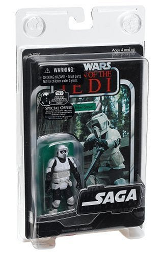 Hasbro Star Wars, The Saga Colllection, Vintage Action Figure Biker Scout, 3.75 Inches