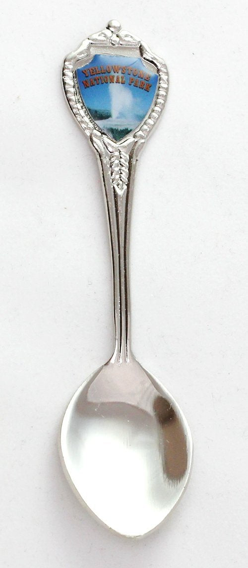 Yellowstone National Park Wyoming State Souvenir Collectible Mini Spoon 3'' Lpco