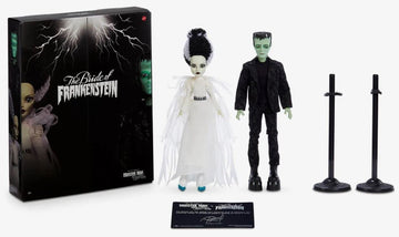 Monster High Frankenstein & Bride Doll Set, 10.5in, White, Model HDW25, Plastic