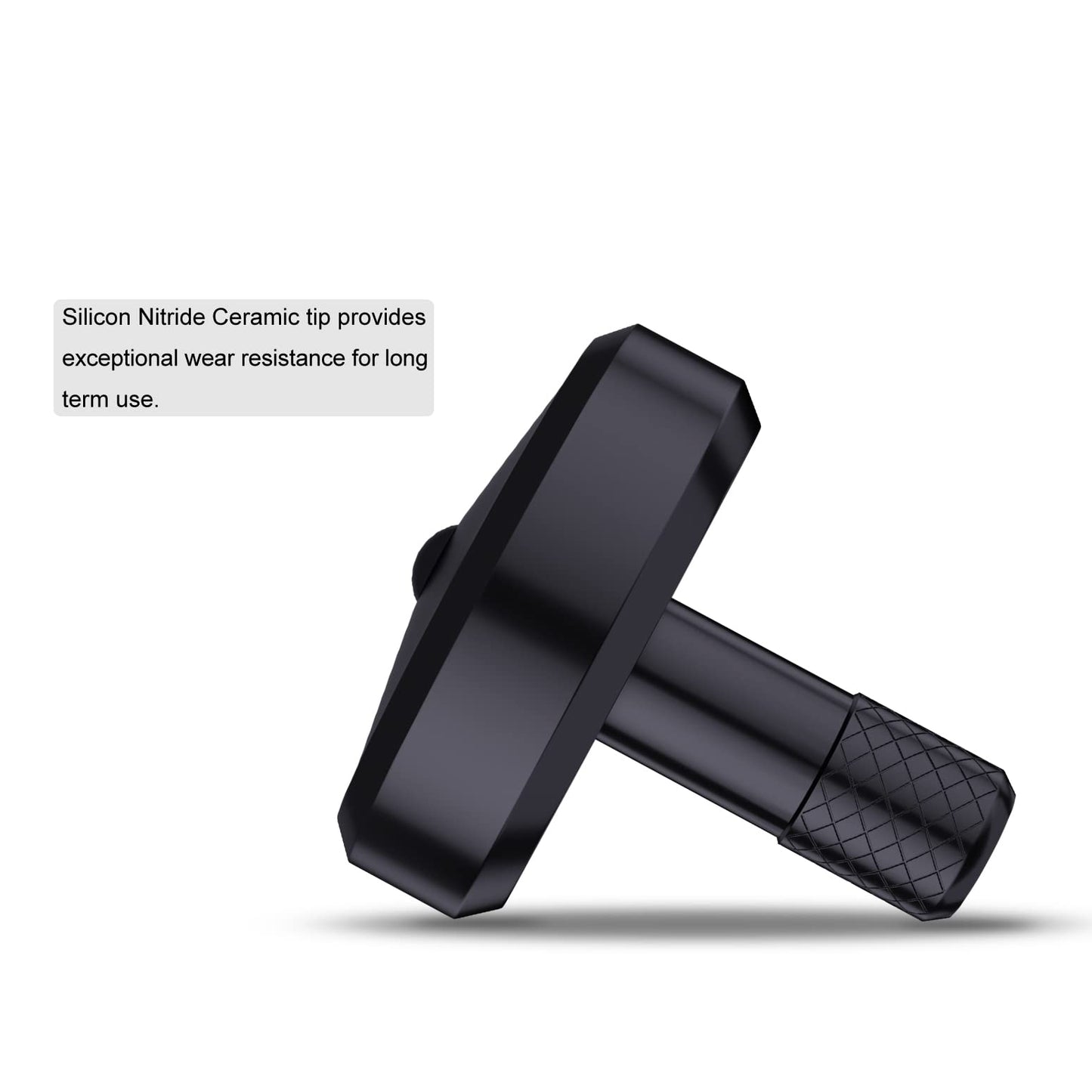 Djuiinostar Zirconium Spinning Top (Avg 5-8 Minutes), Cnc Machined From Solid Metal, High Precision Desk Toy, Waste Your Time Ef