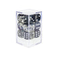 Sirius Dice 16Mm D6 Spades W/Silver (12)