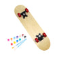 UJEAVETTE Kids Blank Graffiti Skateboard Kids DIY Skateboard for Beginner Professional 60x15cm