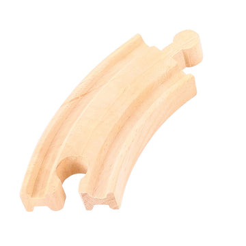 Bigjigs Rail Short Curves (Pack Of 4) - Other Major Wooden Rail Brands Are Compatible