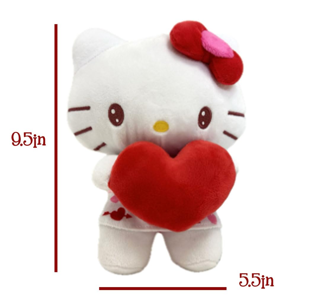 The Trendy Turtle Personalized Hello Kitty Plush Stuffed Animal - Multi, Model PERHK, Soft Polyester Toy for Valentine's Day