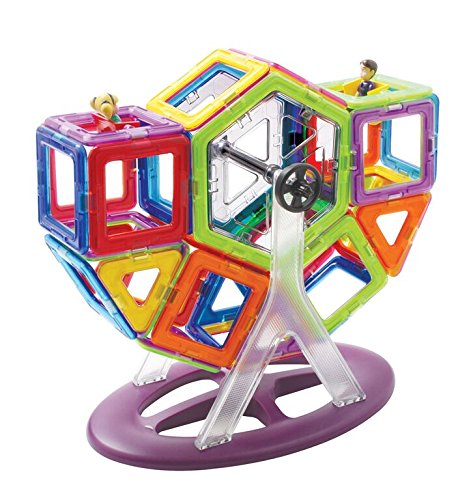 Magformers 63074 Creator Carnival Set - 46-Piece Magnetic Building Blocks & Tiles, Educational STEM Toy, Multicolor