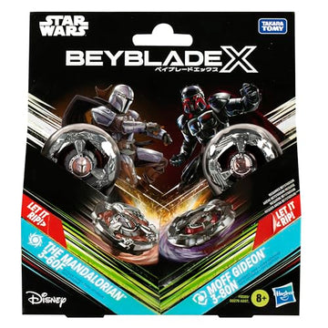 Beyblade X And Star Wars Collab The Mandalorian 3-60F Vs. Moff Gideon 3-80N, Multipack