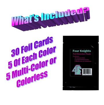 Four Knights: Mtg Tcg Holo Foil Booster Pack 30 Shiny Unique Cards Compatible With Magic