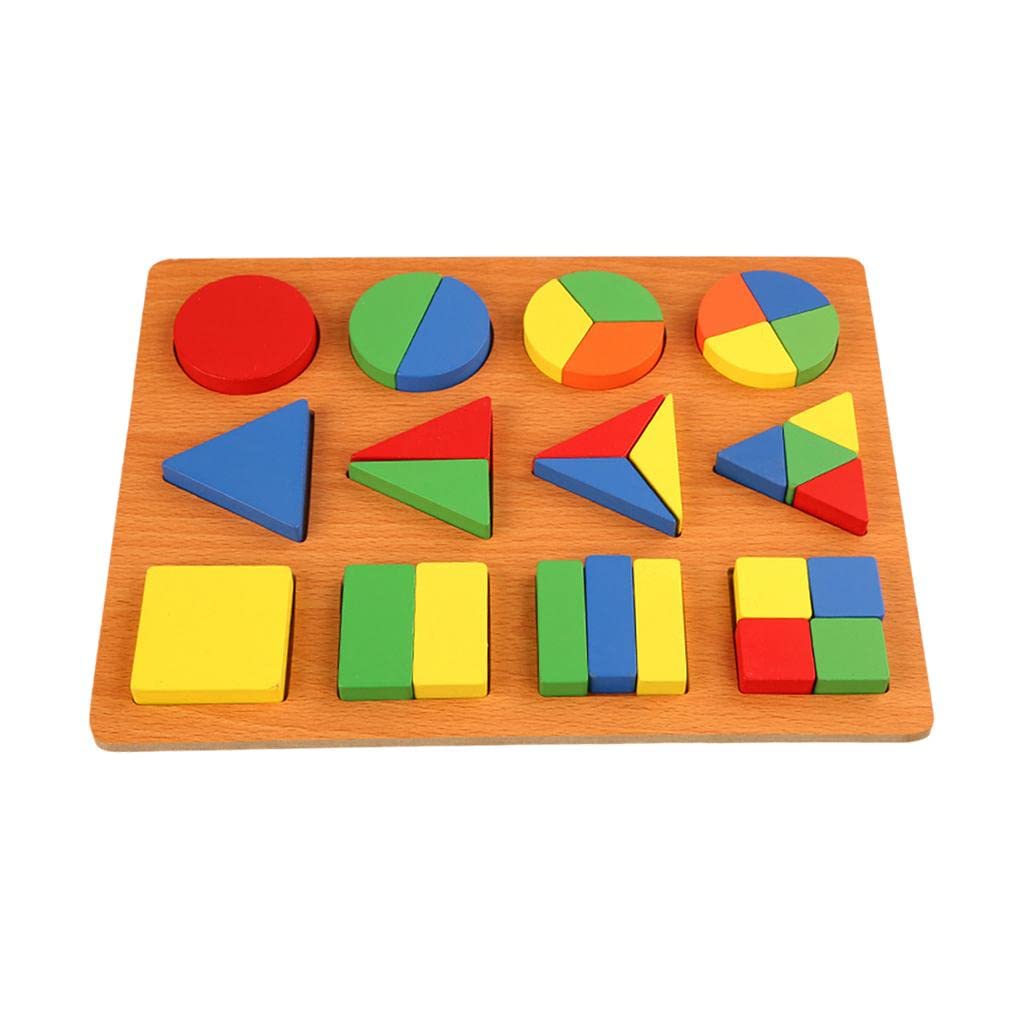 Atorse Geometry Shape Matching Block Puzzle Board Stacking Sorting Montessori Toys|Toys & Hobbies | Preschool Toys & Pretend Pla