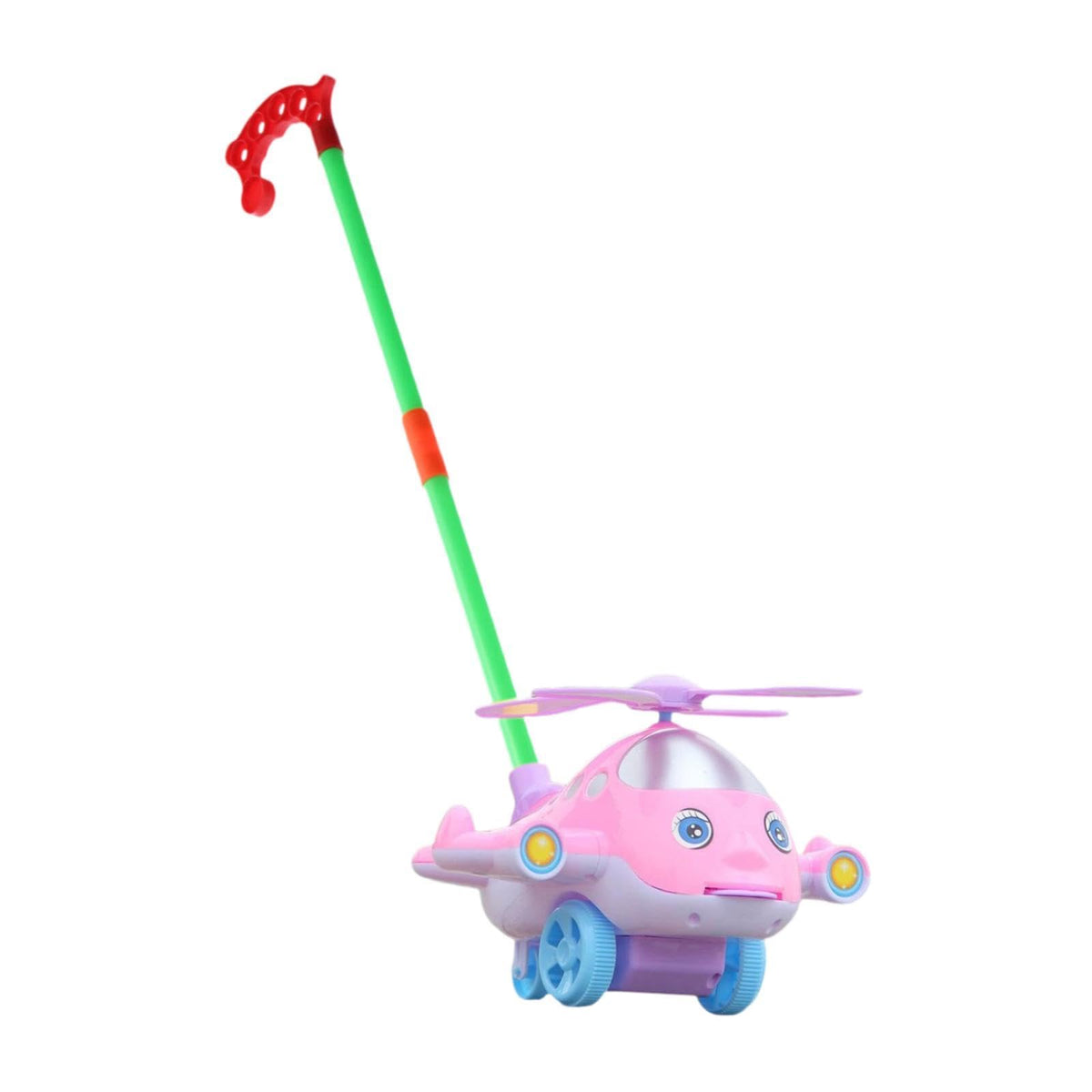 Fabloft Push Along Walking Toy Early Education Learning Walking Toy For Age 13 Kids Pink