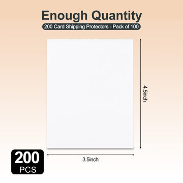 200 Pieces Trading Card Shipping Protectors 4.5 X 3.5 Inches Trading Card Packaging Cardboard Mailing Protector Trading Card Folders Mail Shipping Stiffeners, Cardboard Divider