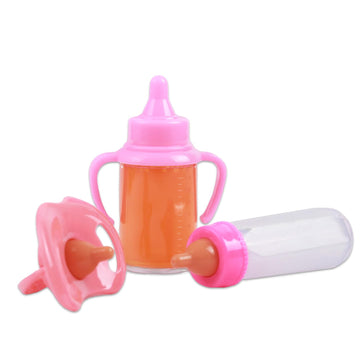 Caranovo Baby Doll Accessories Set - Baby Doll Feeding And Caring With Bottles & Pacifier, Diapers And Bibs Best Doll Pretend Play Set For Kids Gift