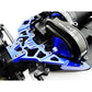 Hot Racing YET14U06 Aluminum Front Upper Chassis Bulkhead Clip (Blue) - Axial Ye
