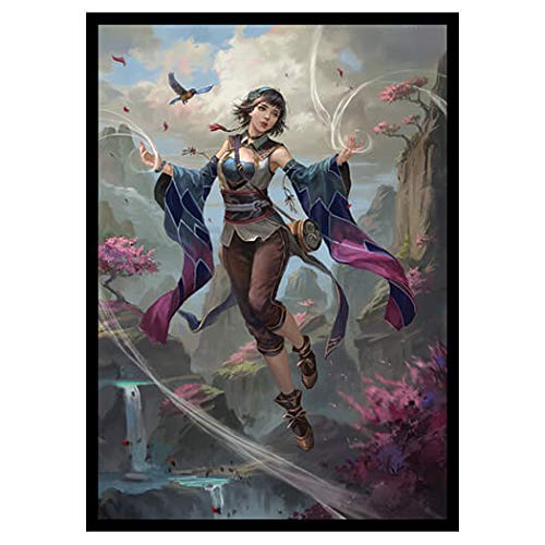 Fantasy North - Izumi - Wind Mage - 100 Smooth Matte Tcg Trading Card Sleeves - Fits Magic Mtg Commander Pokemon And Other Card