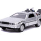 Jada Toys Back to The Future Part II 1:32 Time Machine Die-cast Car, Toys for Kids and Adults