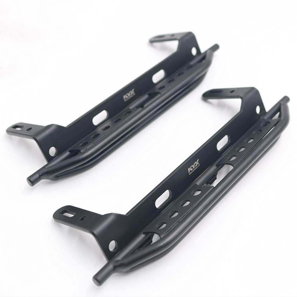 KYX Racing Metal Side Step Running Boards Foot-Plate for 1/10 RC Crawler TRX-4 (Alloy)
