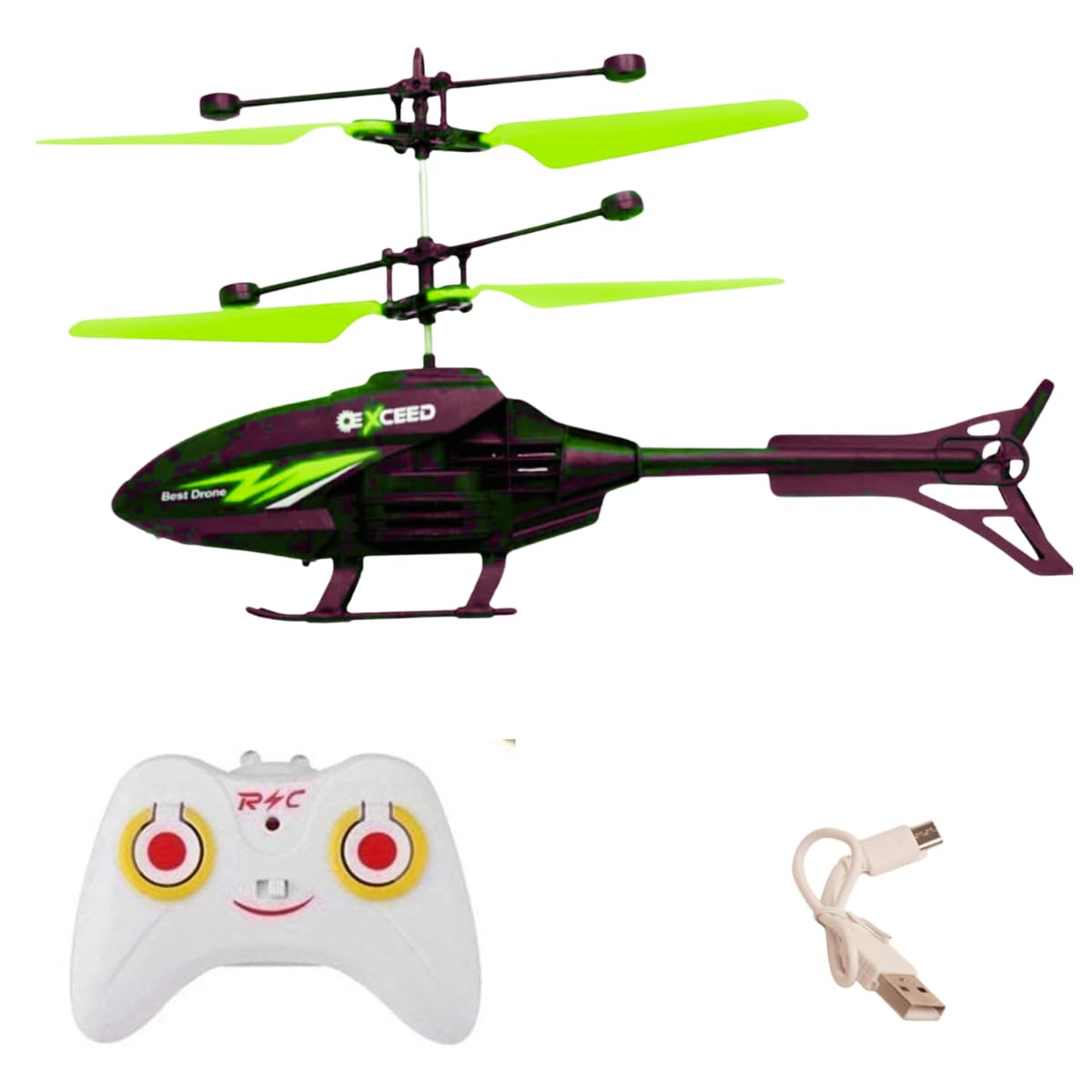 Vrikrion Remote Control Helicopter For 6 + Years Boys Indoor And Outdoor Helicopter, Palm Sensing Helicopter With Led Lights Bir