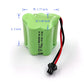 Gecoty Ni-MH Battery Pack, 6V 2400mAh Rechargeable AA Battery Pack with SM 2P Plug and USB Charger Cable for Amphibious RC Car,